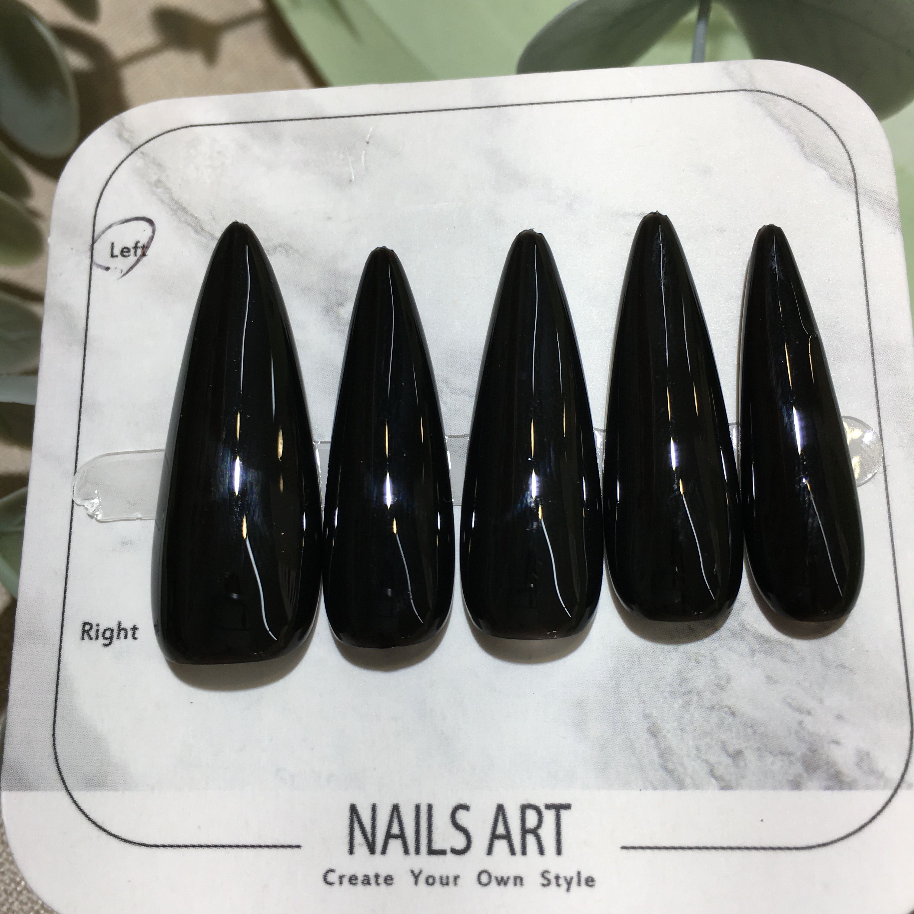 【夜繭】全黑色單色 單色穿戴甲