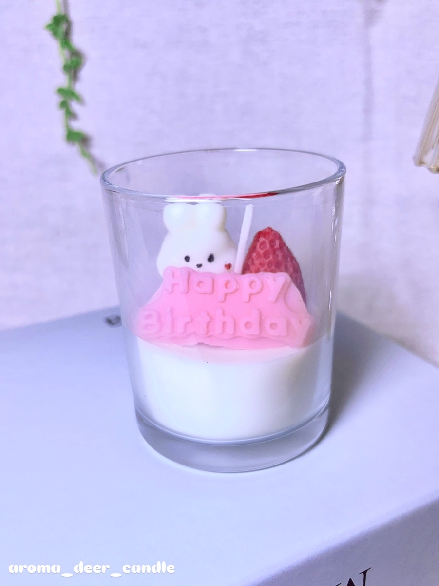 🕯️草莓小兔慶生杯