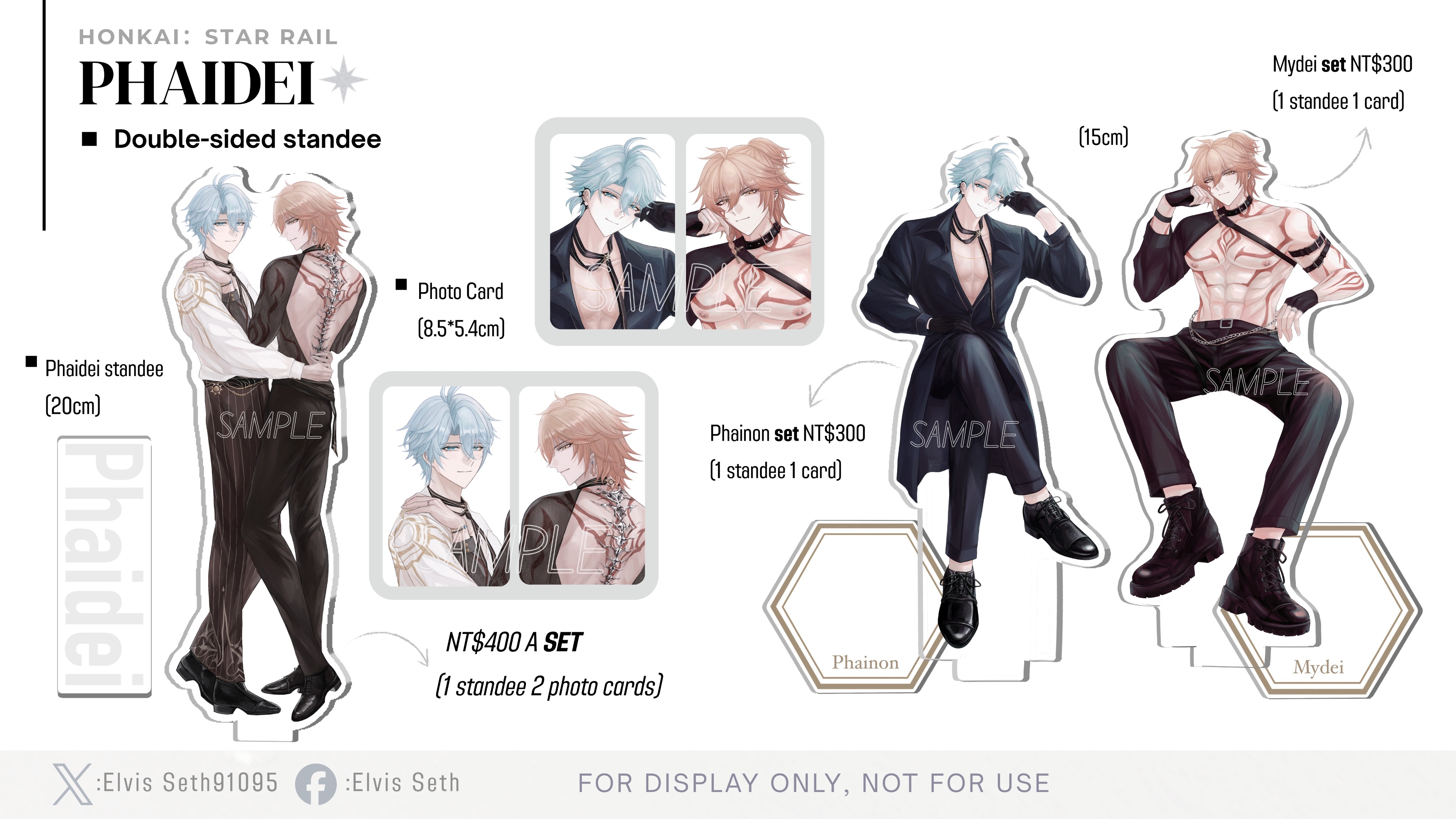 ［現貨］Phaidei厄敵屬性同人週邊@Elvis Seth   （圖片需點開）