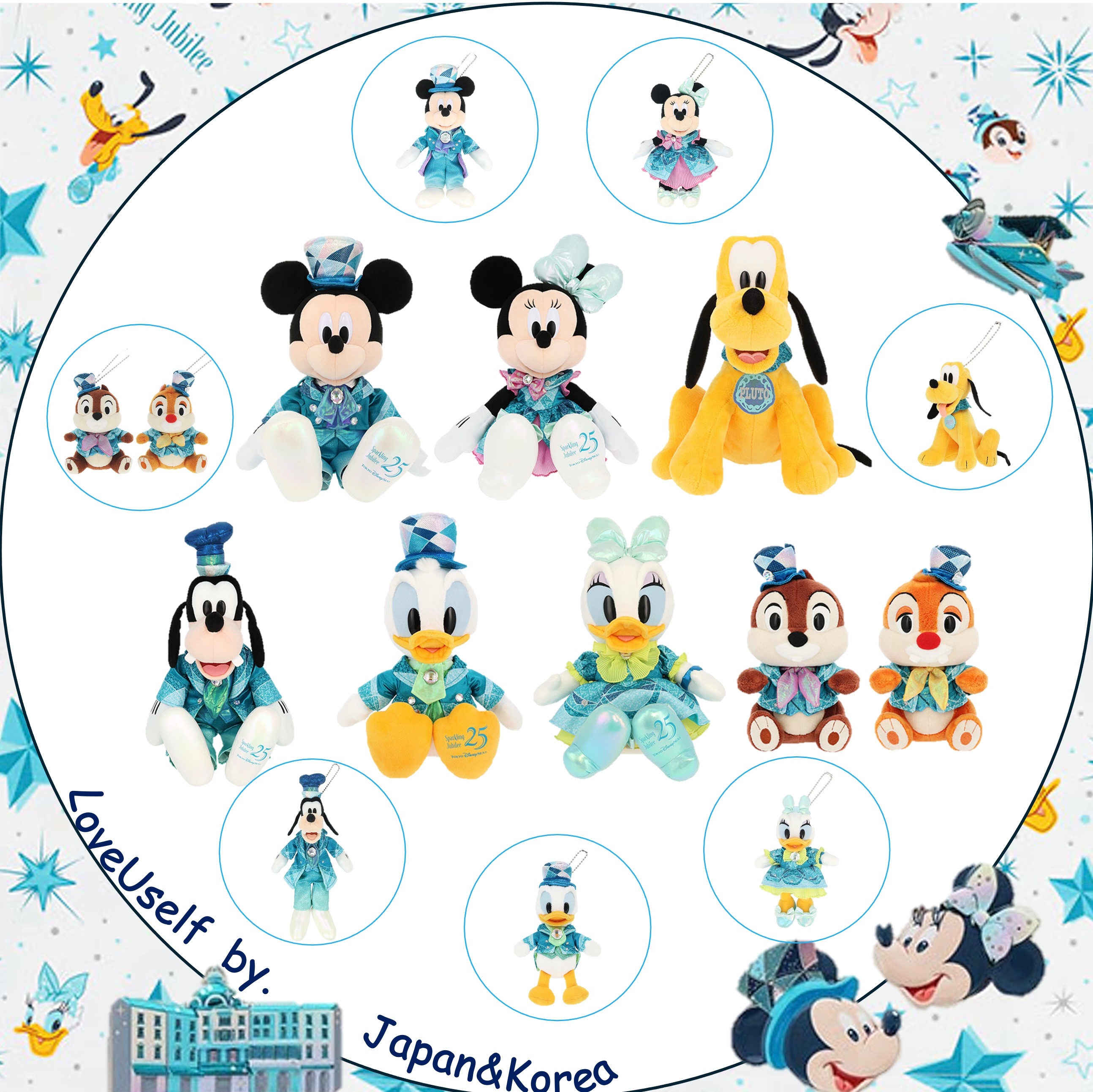 東迪-海洋25週年 娃娃 吊飾