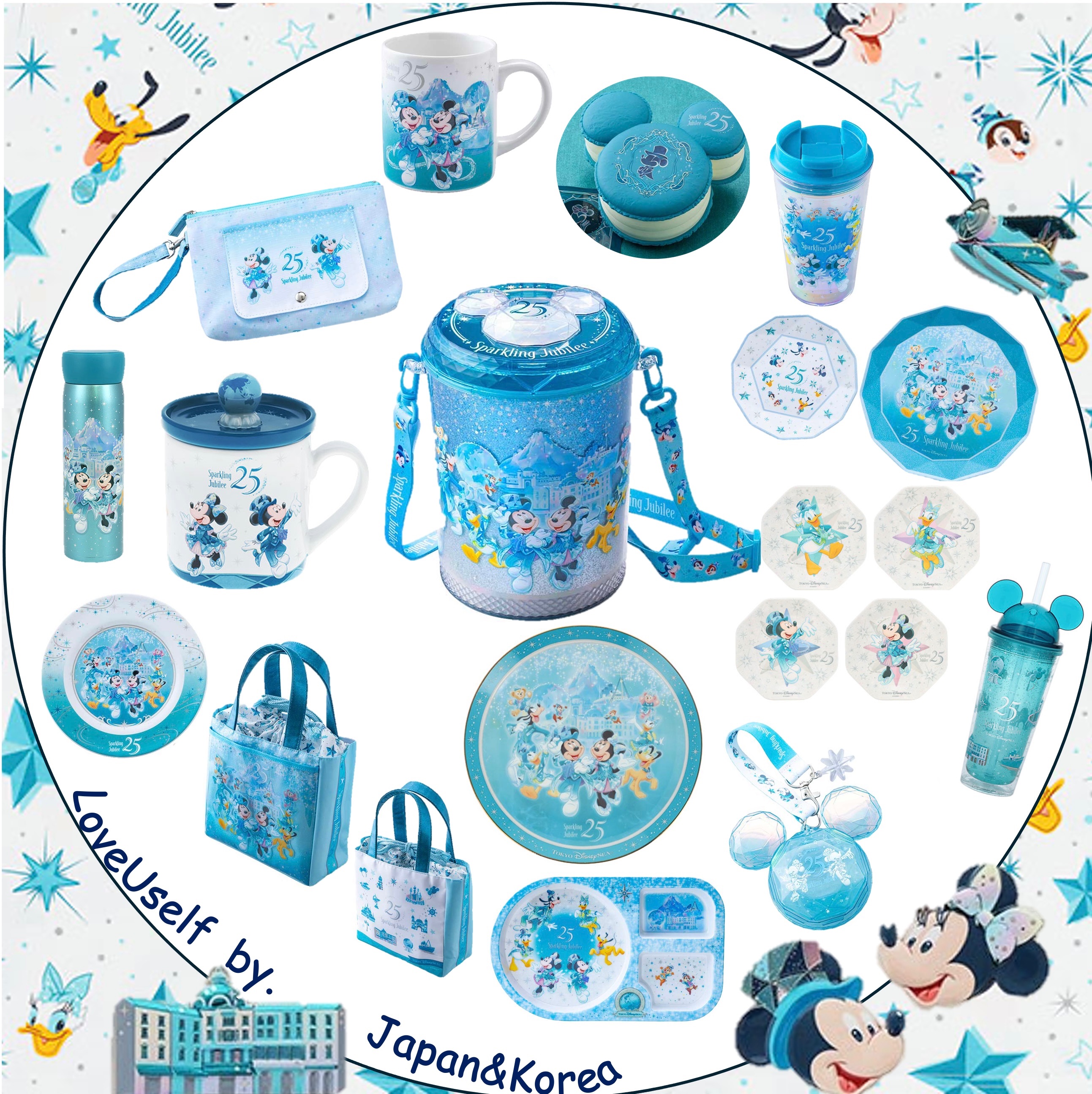 東迪-海洋25週年 餐廳 點心杯 點心盤 爆米花桶 糖果罐