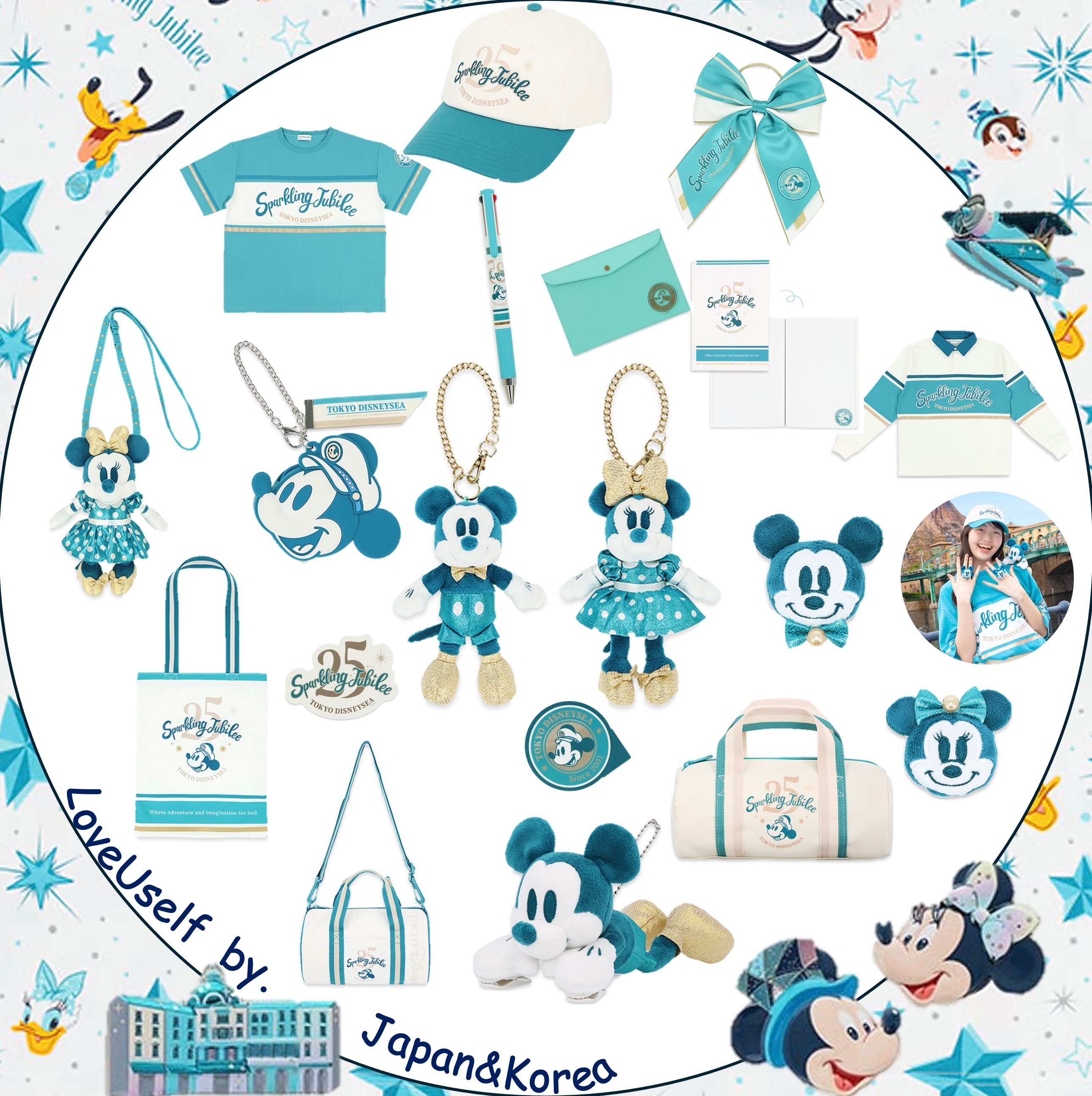 東迪-海洋25週年 運動系列 包包 衣服 吊飾 週邊