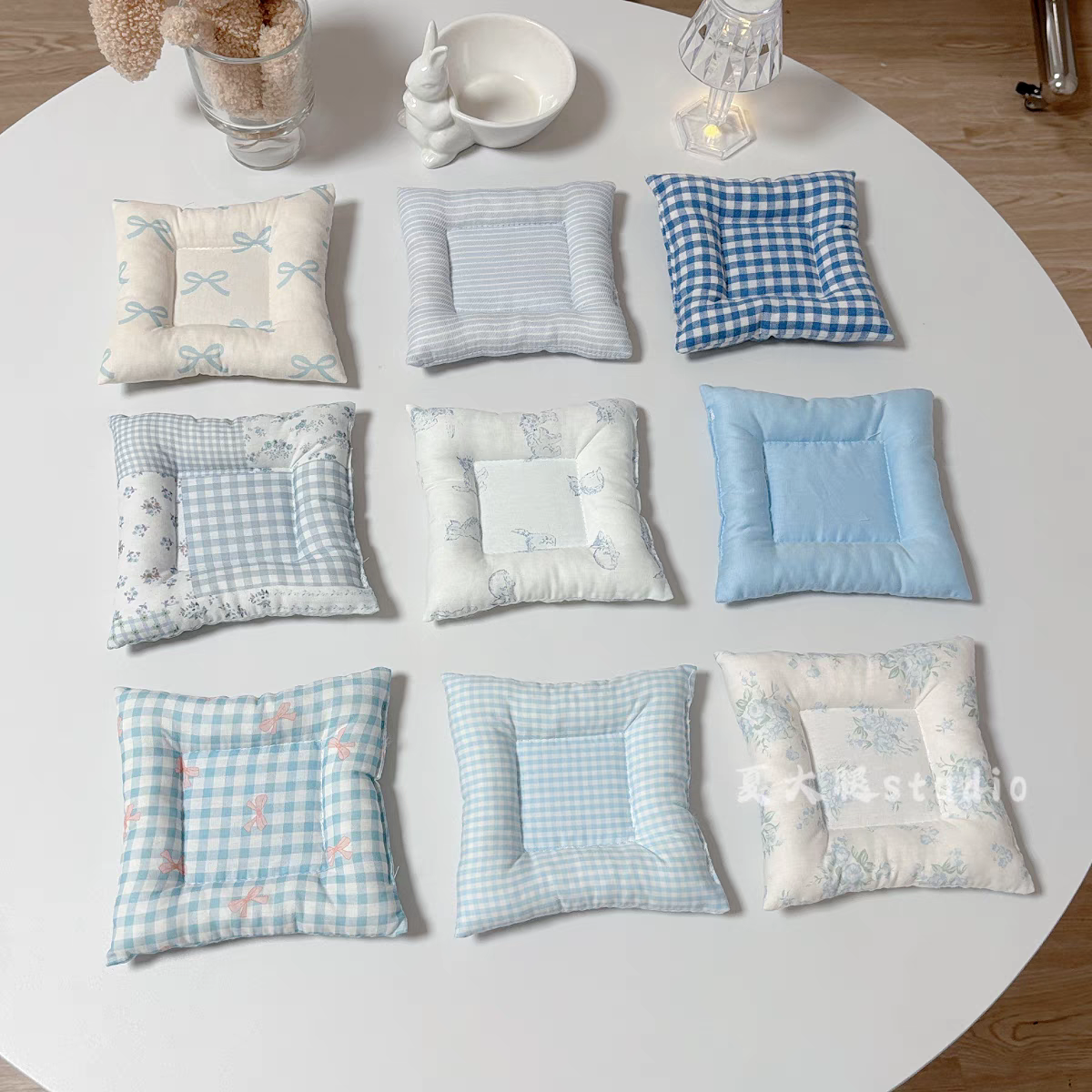 藍色系ins杯墊（14cm）