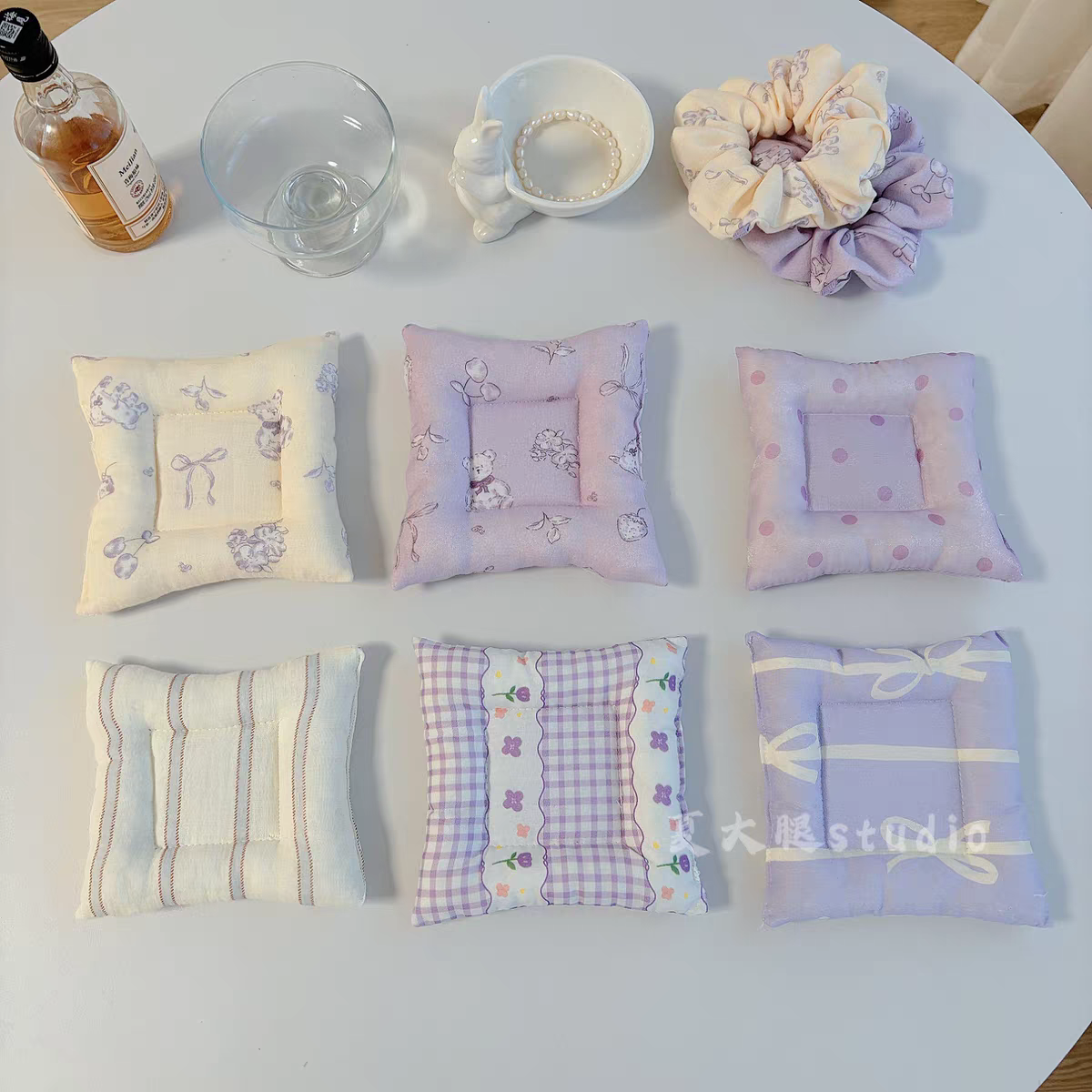 紫色系ins杯墊（14cm）