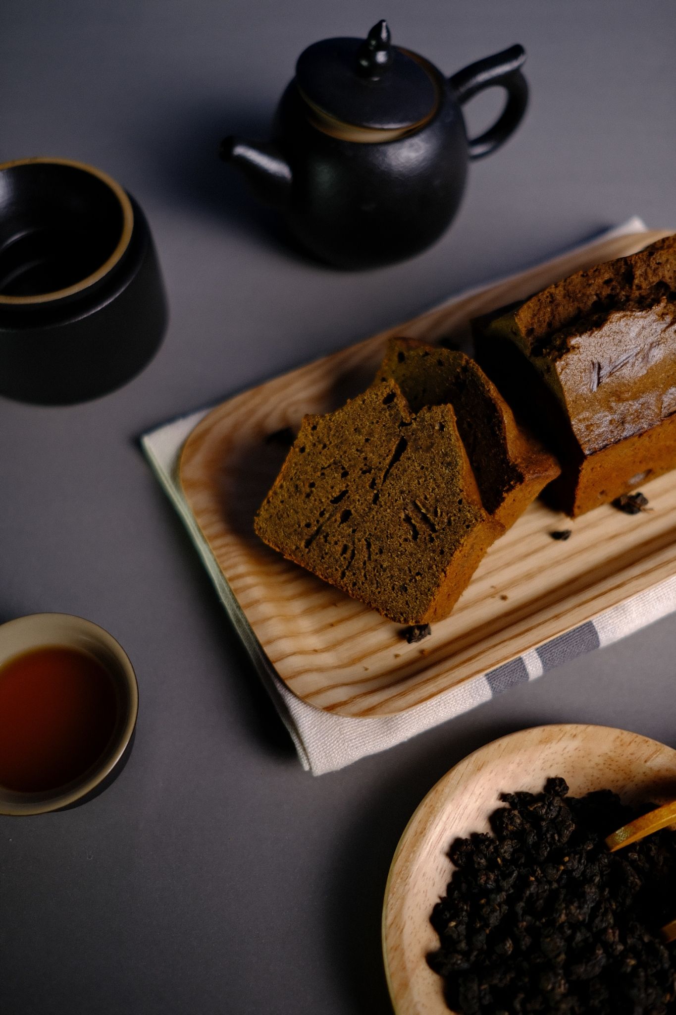 焙茶磅蛋糕一條