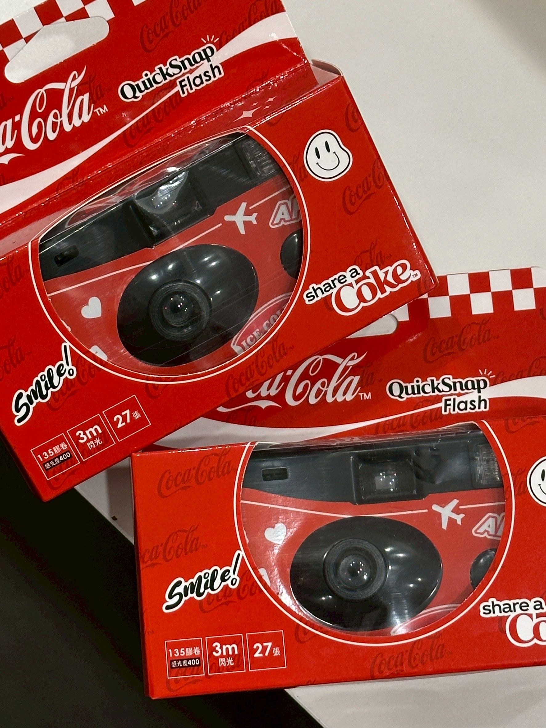 Coca Cola 可樂一次性即可拍