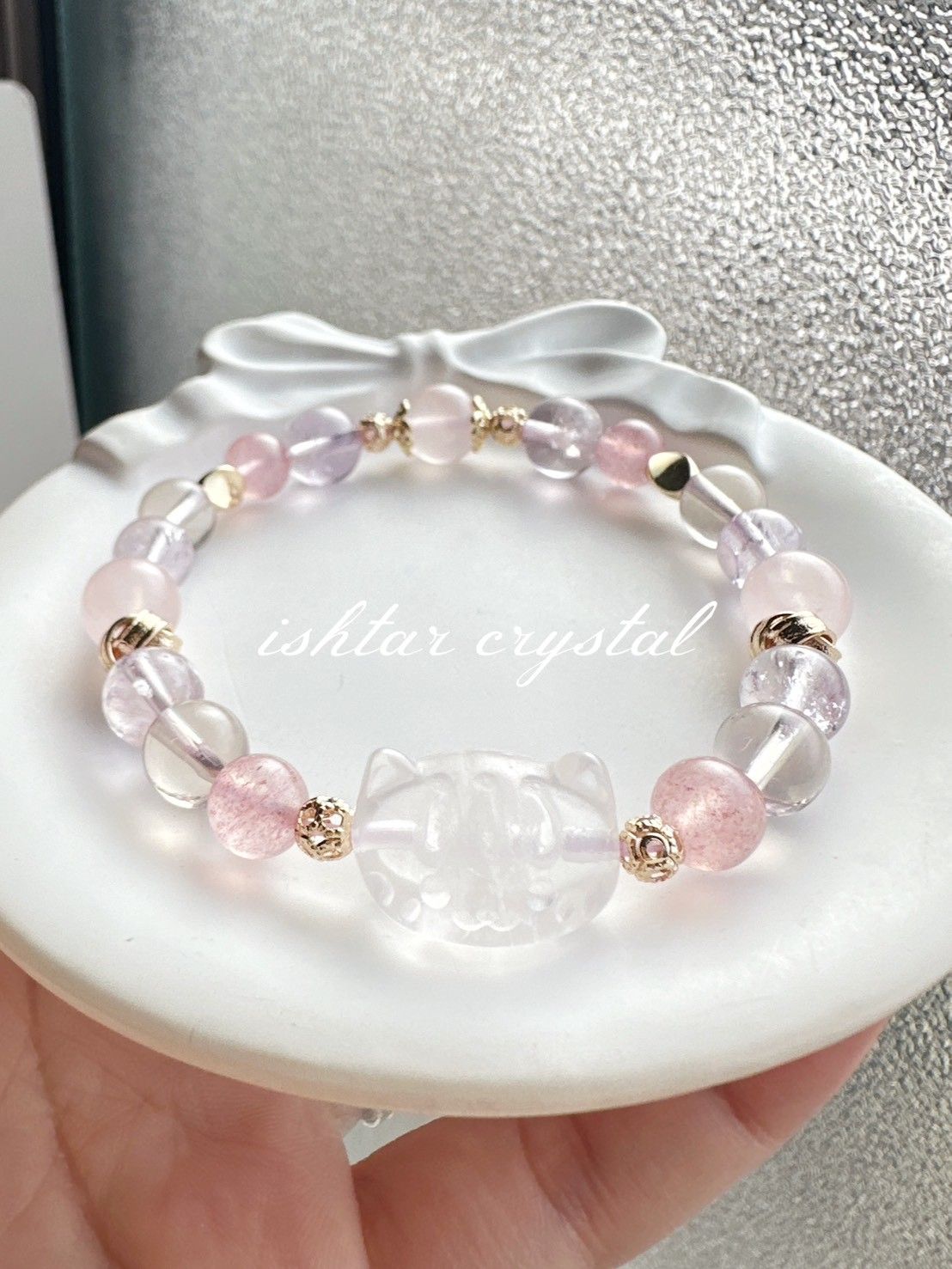 強力推薦❣️溫柔色系🧚‍♀️設計款171｜✨白水晶·草莓晶·粉晶·茶晶·紫水晶