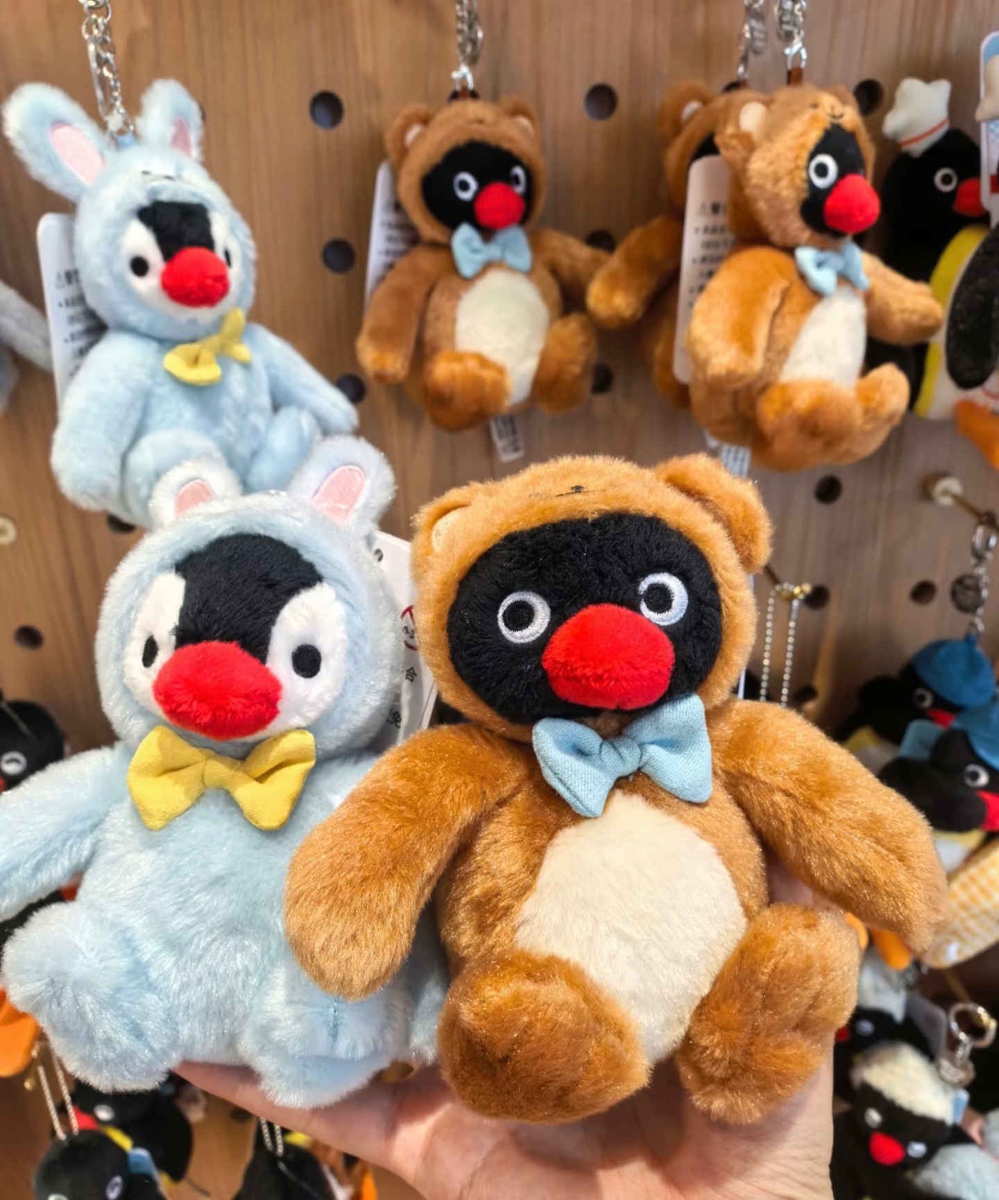 Pingu熊熊兔兔裝吊飾