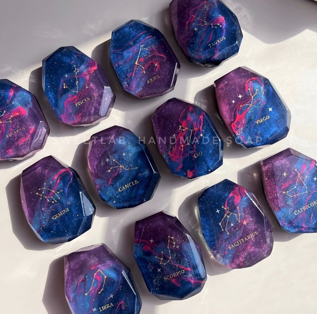 【SweetLab甜美用品商店】生辰石星座系列手工皂