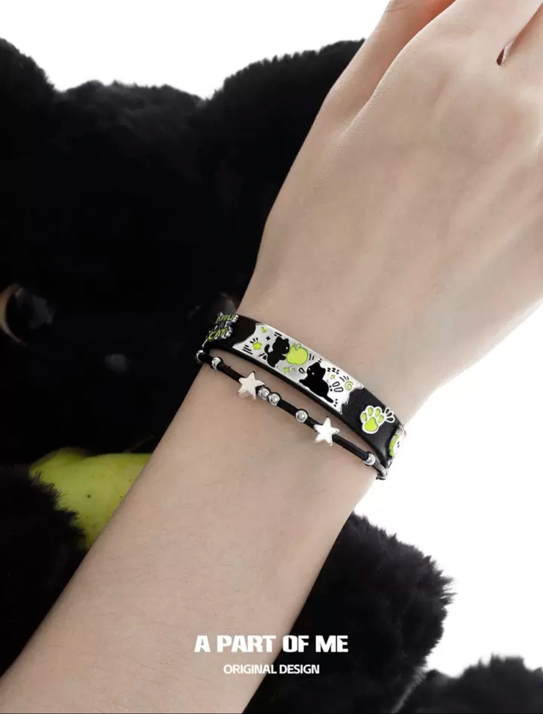 【A part of me】黑貓青蘋果手鍊＆項鏈＆項圈