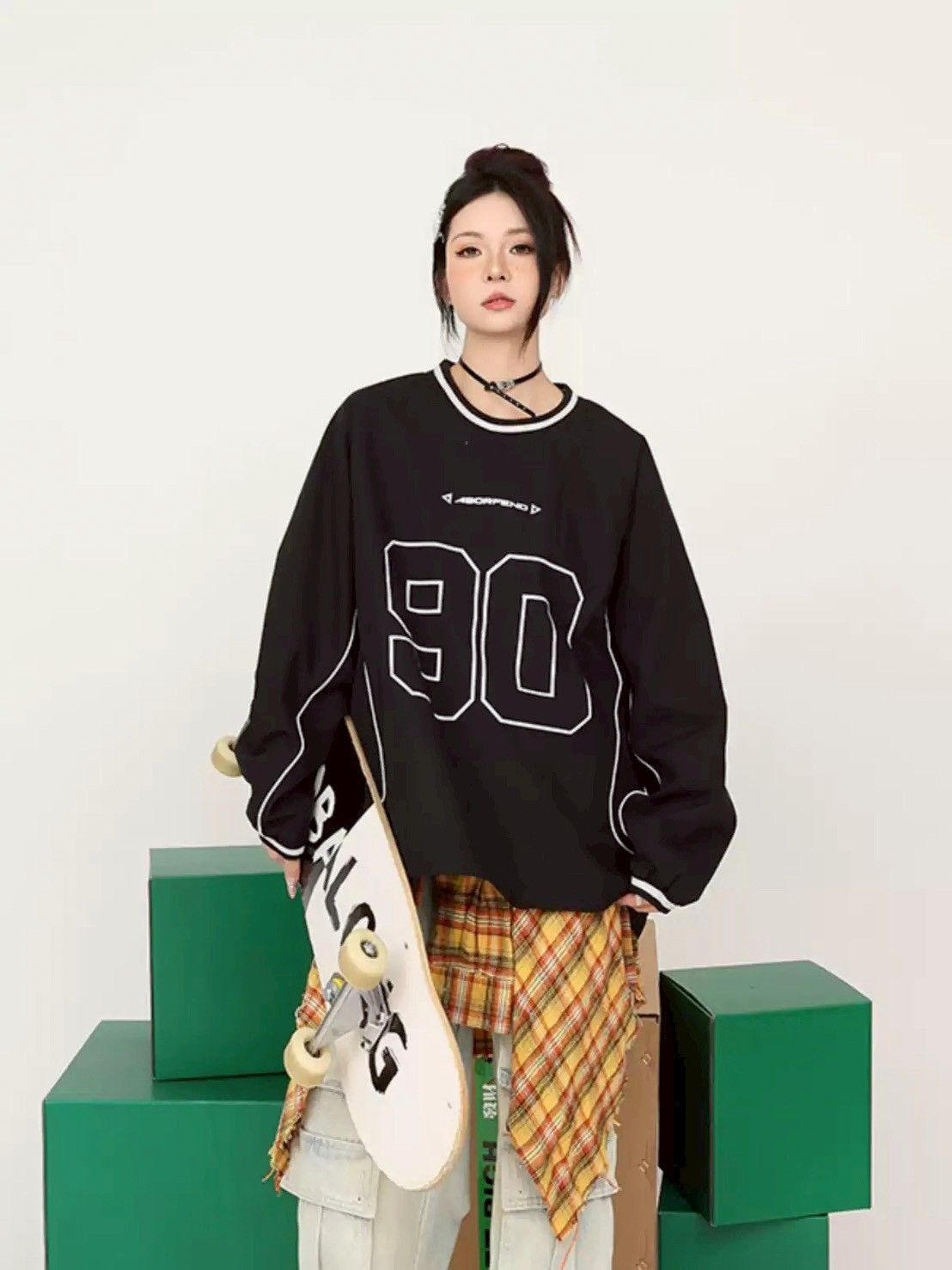 預購|美式 撞色拼接束口風衣