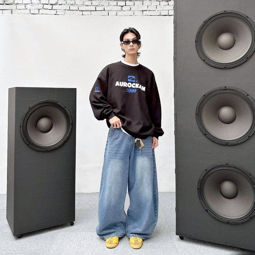 |預購|刷白彎刀牛仔褲