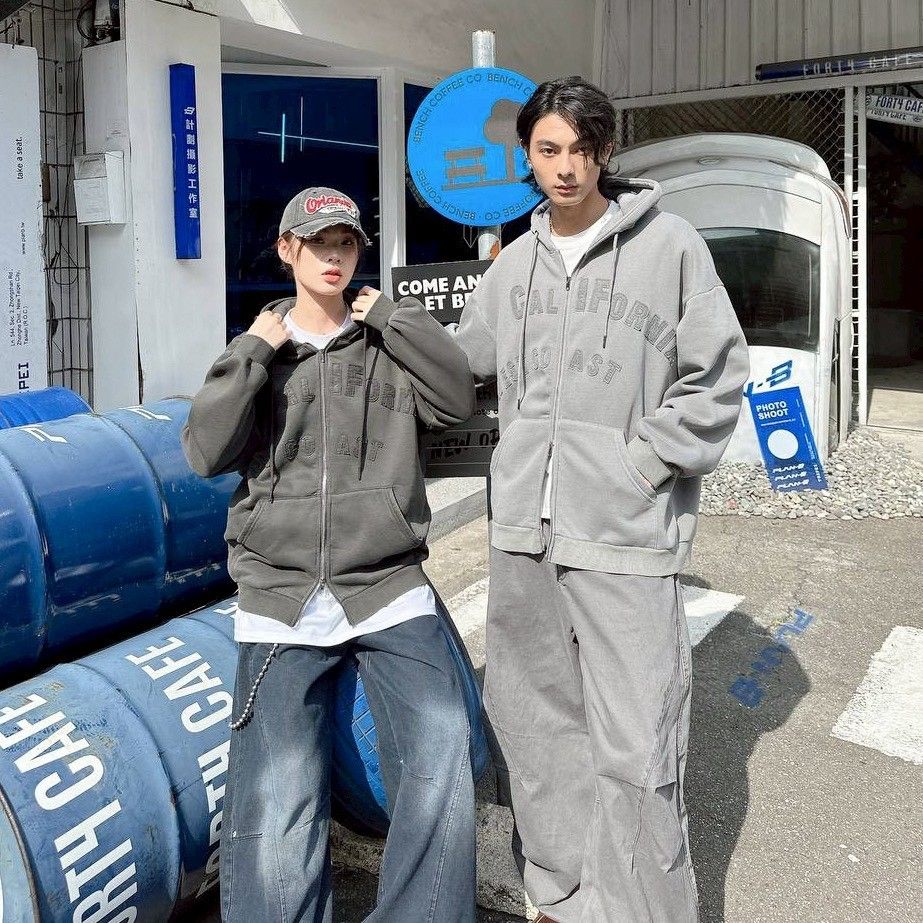 |預購|CALIFORNIA 貼布雙鍊連帽外套