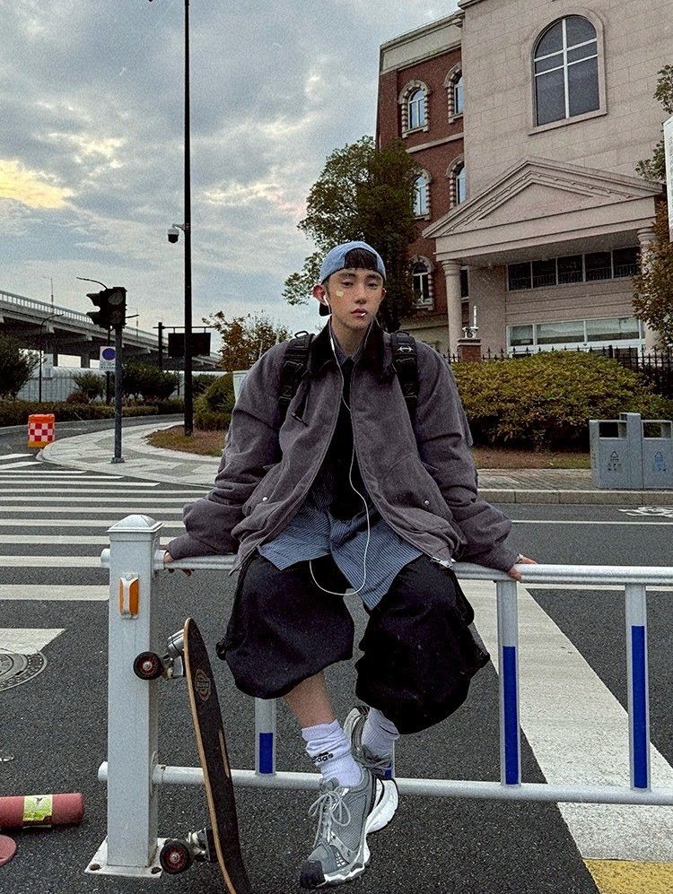 |預購|斜紋布廓形鋪棉外套