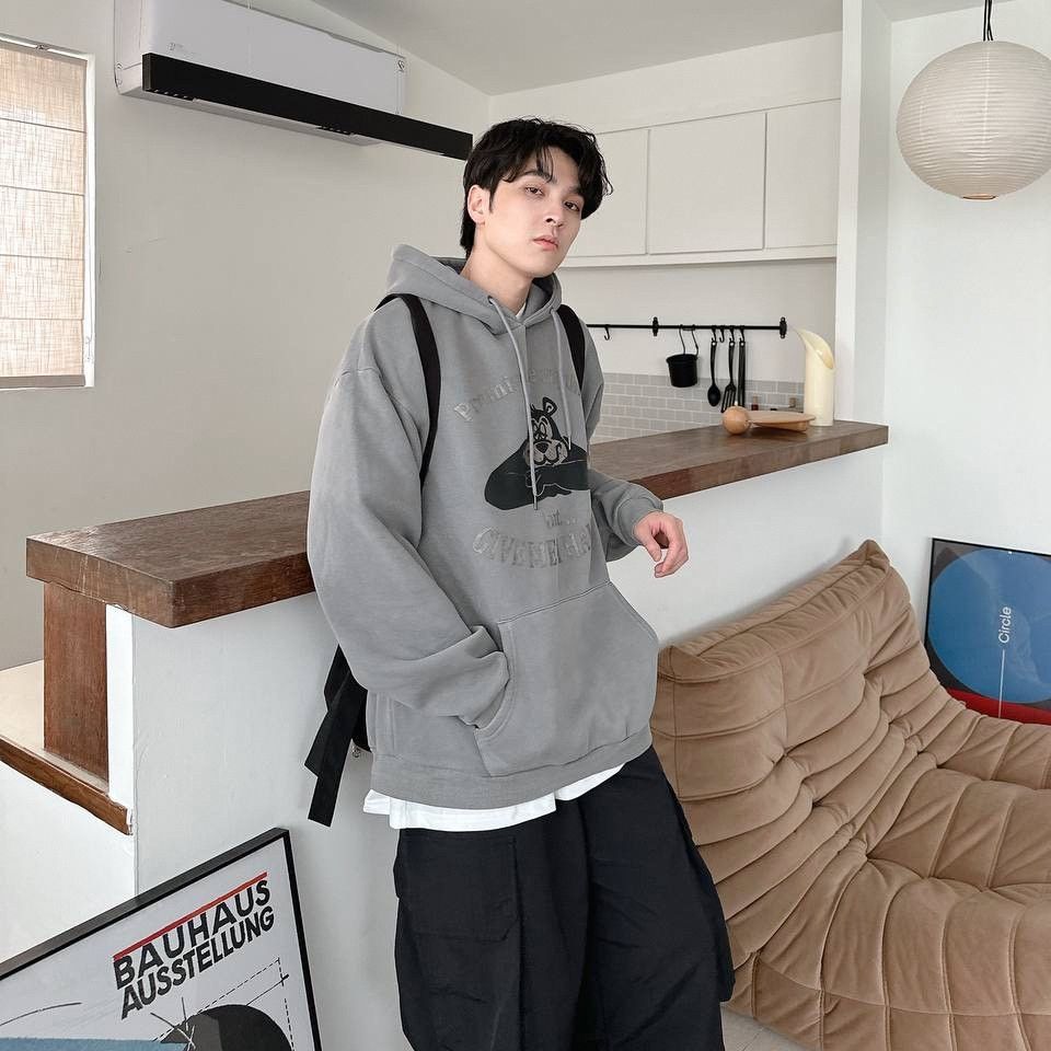 |預購|熊熊仿斑駁水洗帽T