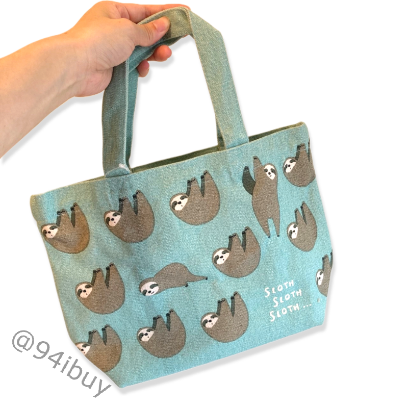 日本樹懶托特包 Friends Hill可愛帆布小提袋 通勤小包推薦 雜貨風手提袋  辦公上班可用