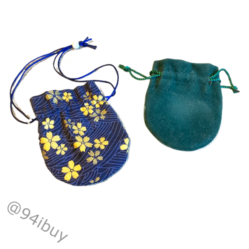 日式小物束口袋 櫻花和風錦囊  絨布收納袋 御守袋 飾品收納 送禮包裝 日式質感禮盒級收納袋