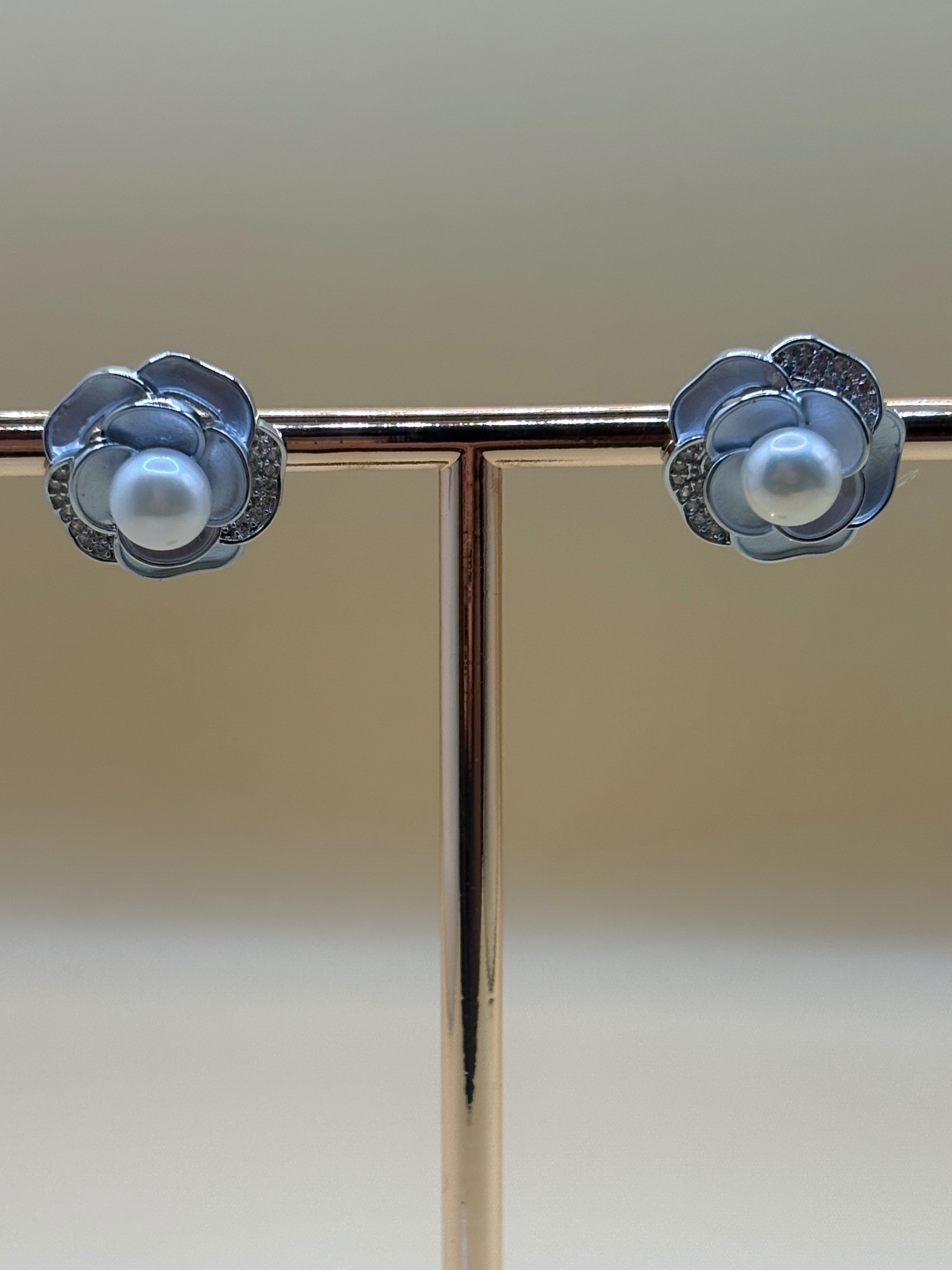 天然珍珠耳朵系列