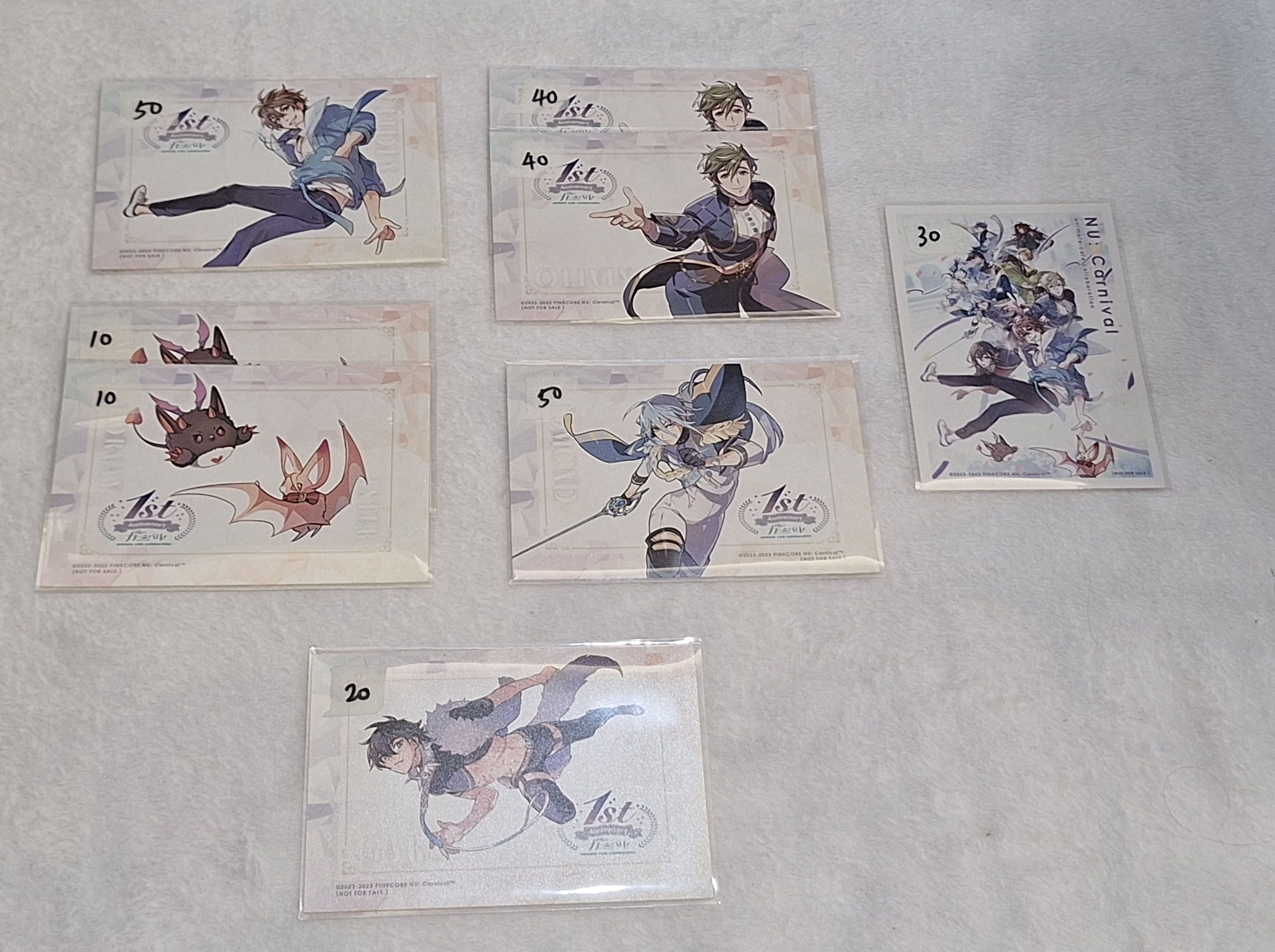 安咖特典(背面都有些黃掉,介意請勿下單)