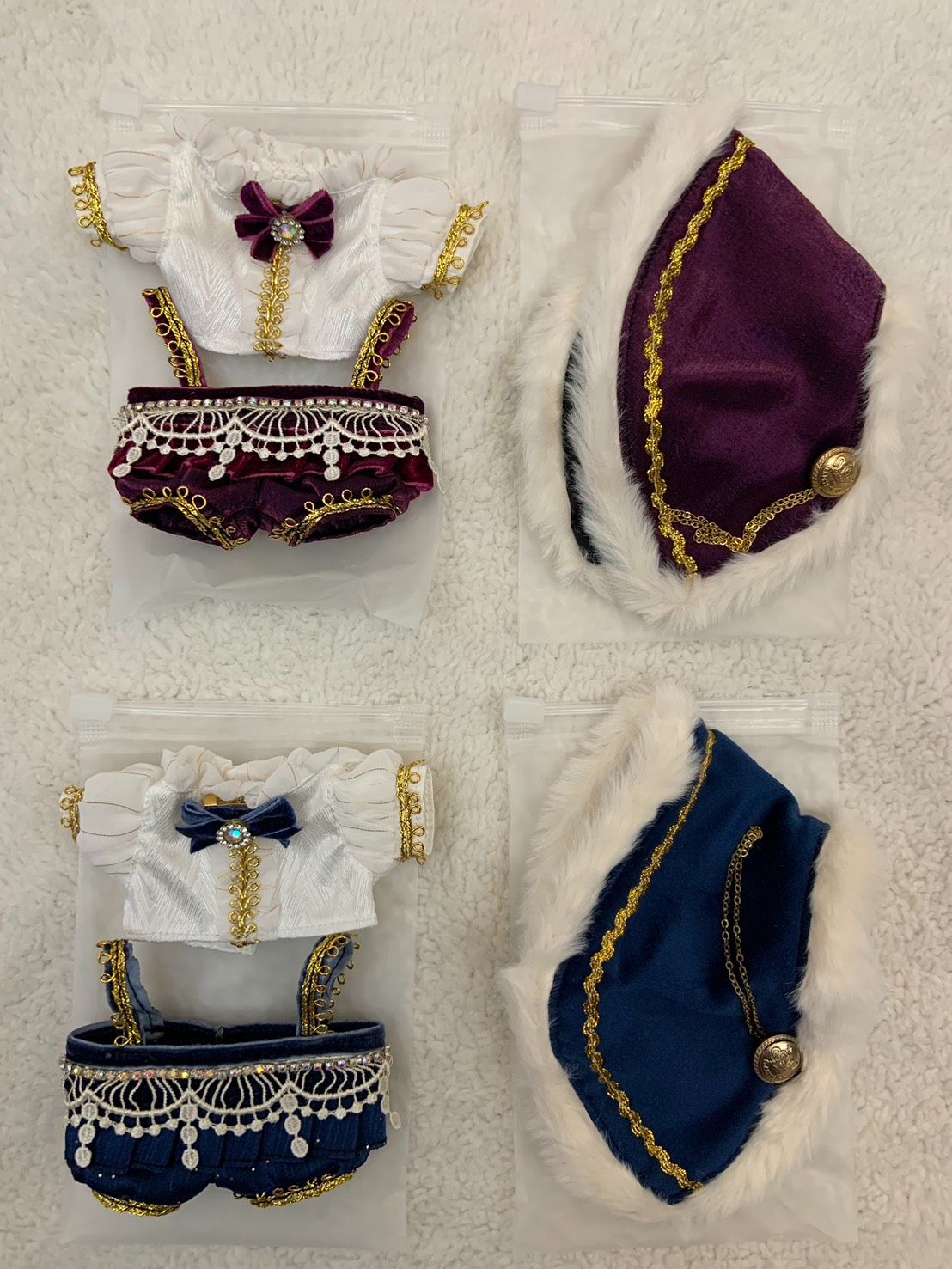 【15cm】手作娃衣－貴族套（含披風）