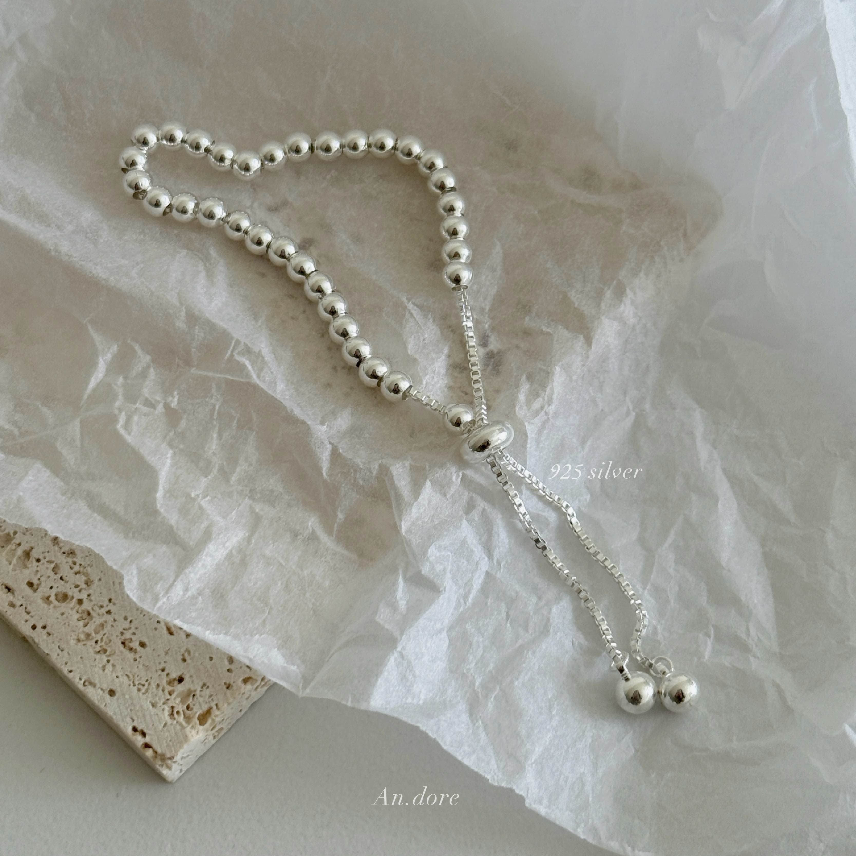 B17 Memory 時尚感滿分 圓珠抽拉手鍊