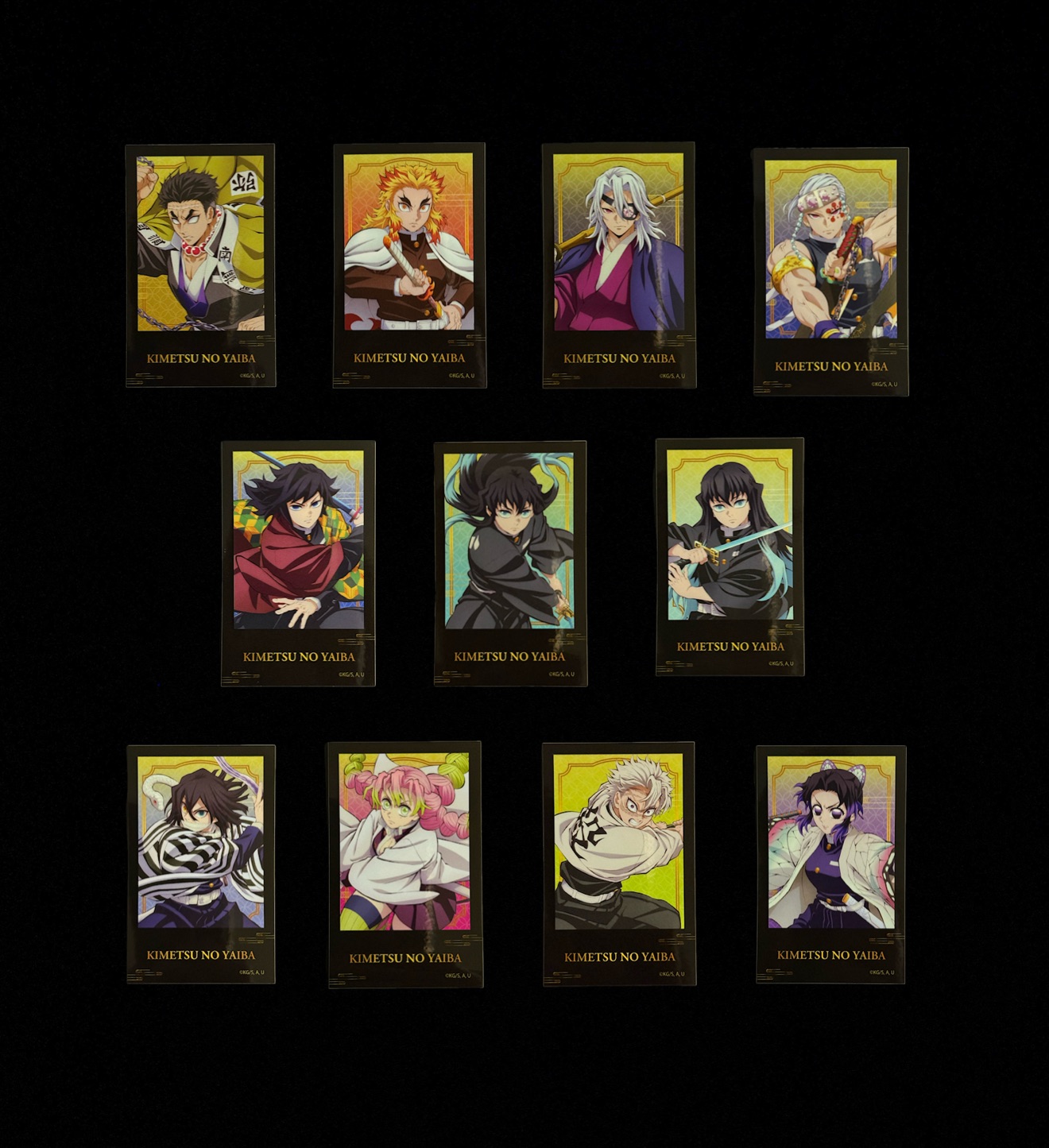 鬼滅之刃9柱拍立得貼紙