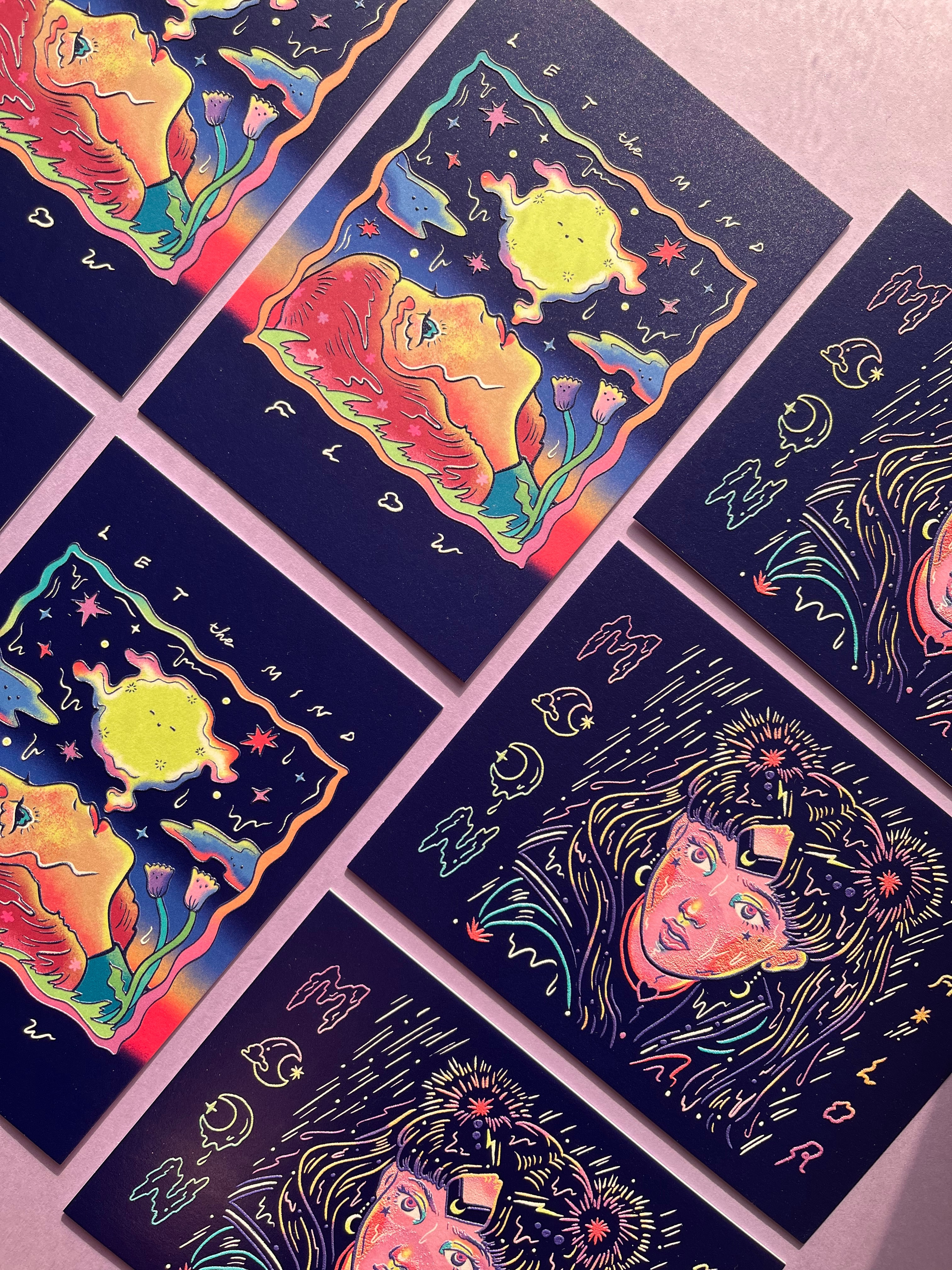 UV浮雕明信片 3D UV printing postcard
