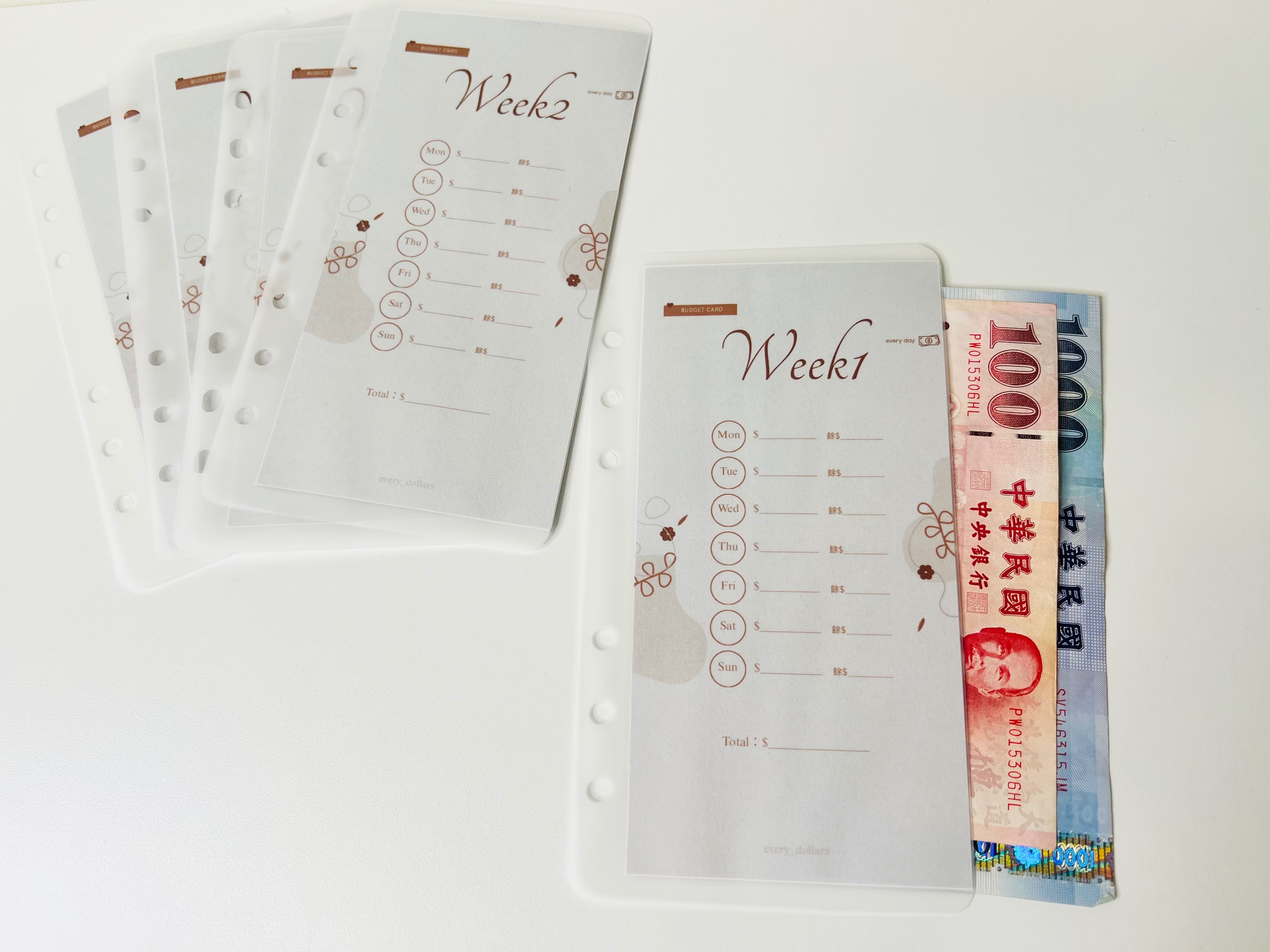 （預購）獨家設計百鈔分配｜每日極簡紀錄組（超熱賣！懶人記帳救星🤩）