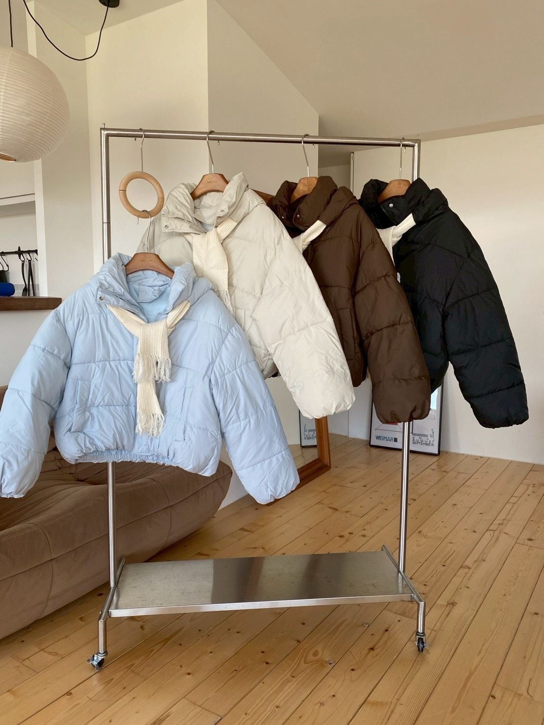 現貨｜超可愛鋪棉圍巾連帽外套（圍巾可拆）