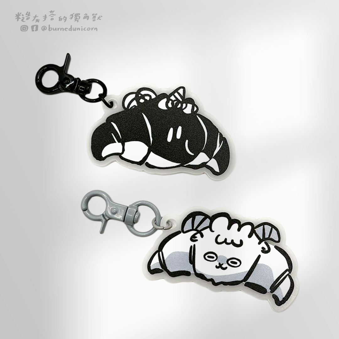 【NEW】垮頌系列 壓克力吊飾 ㋡ 糙灰搭的獨角獸