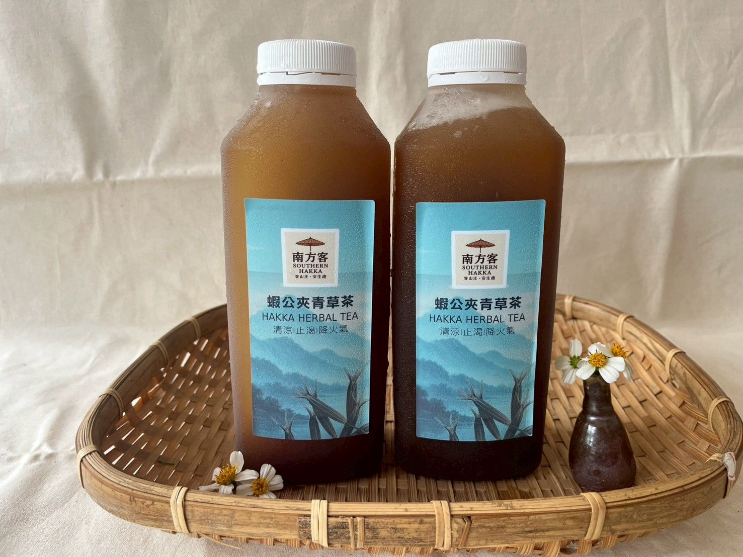 南方客之蝦公夾青草茶