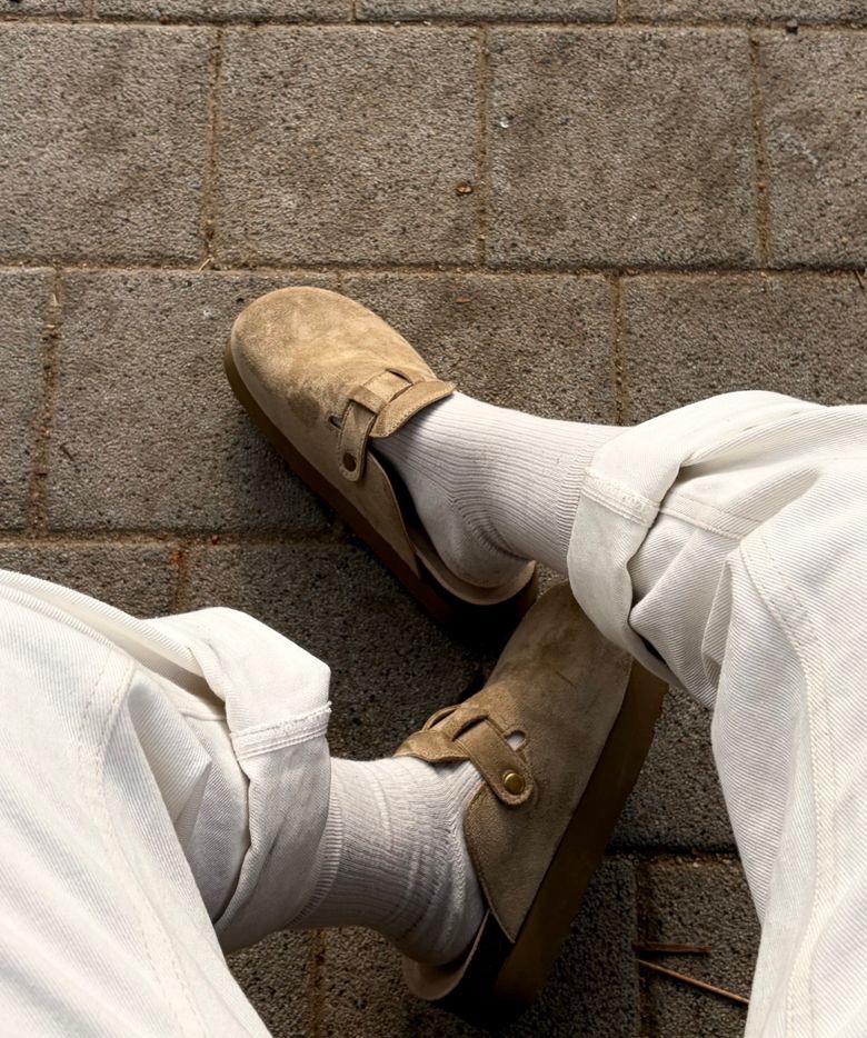 +5cm增高款！SHOOPEN 增高勃肯鞋  奶茶色