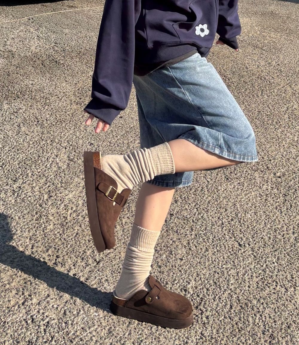 +5cm增高款！SHOOPEN 增高勃肯鞋  深巧克力