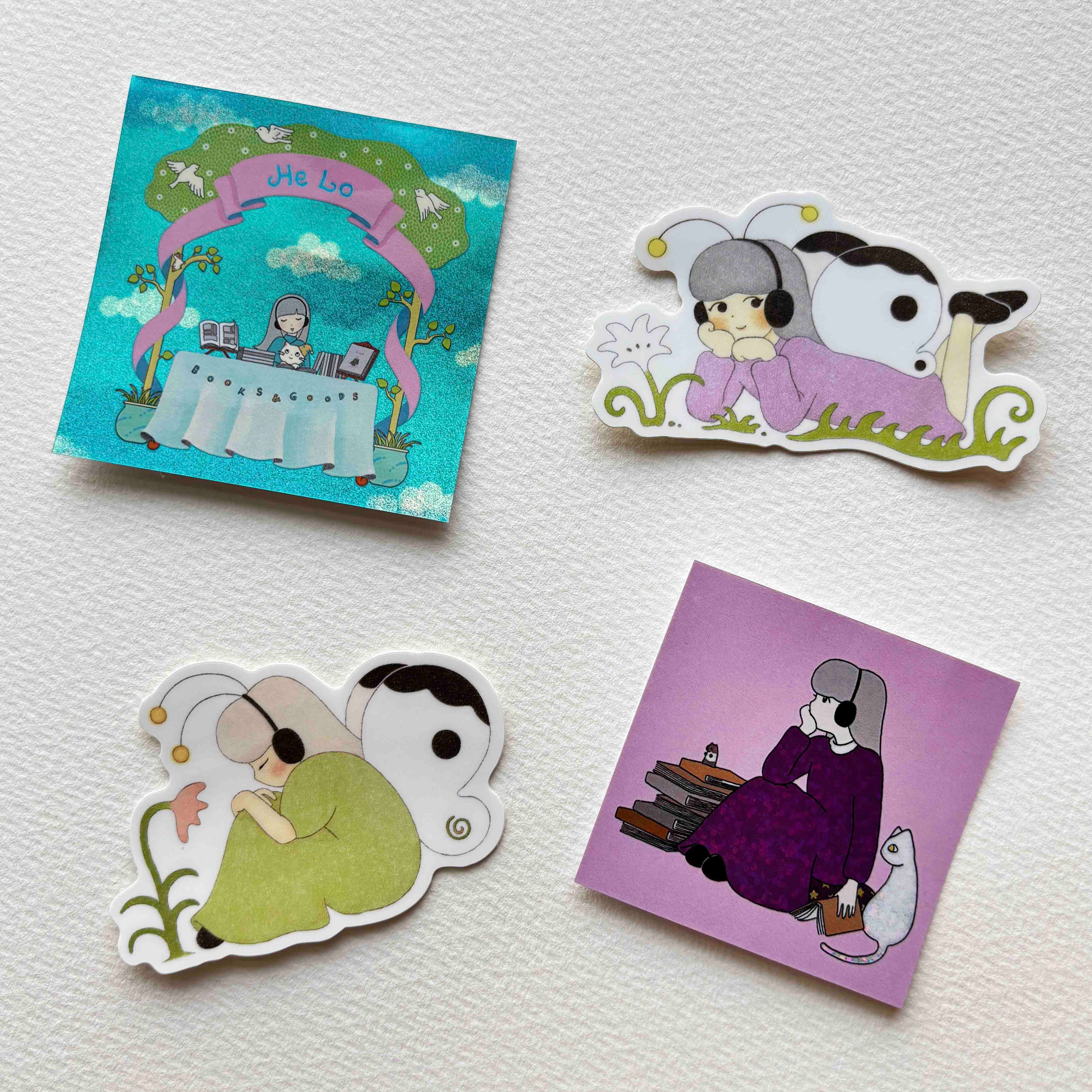 〈Headphone Girl 耳機少女〉• 彩色貼紙