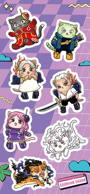 海賊王貓化貼紙