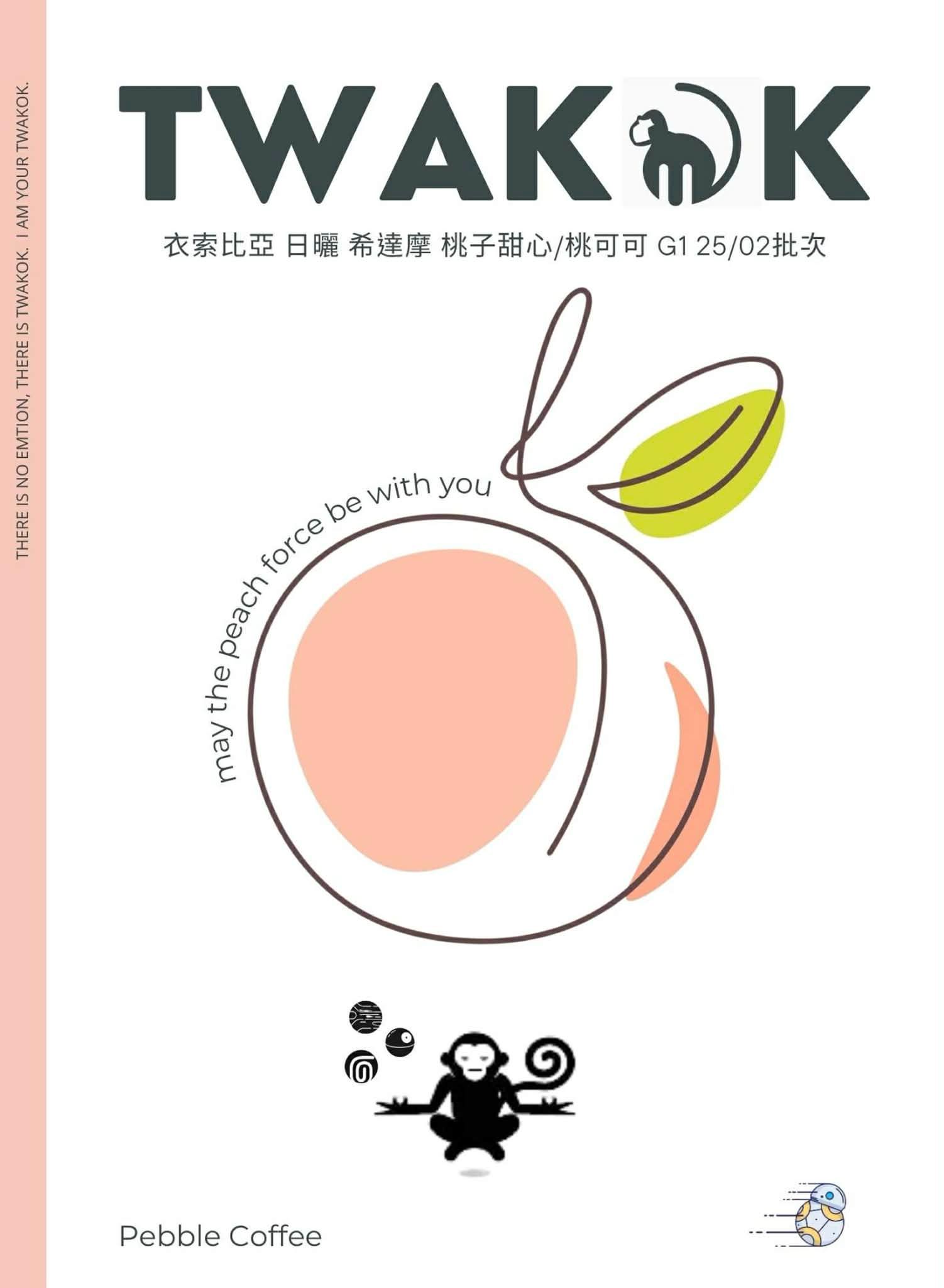 〔淺焙〕衣索比亞 日曬 西達摩 桃子甜心/桃可可 （半磅）