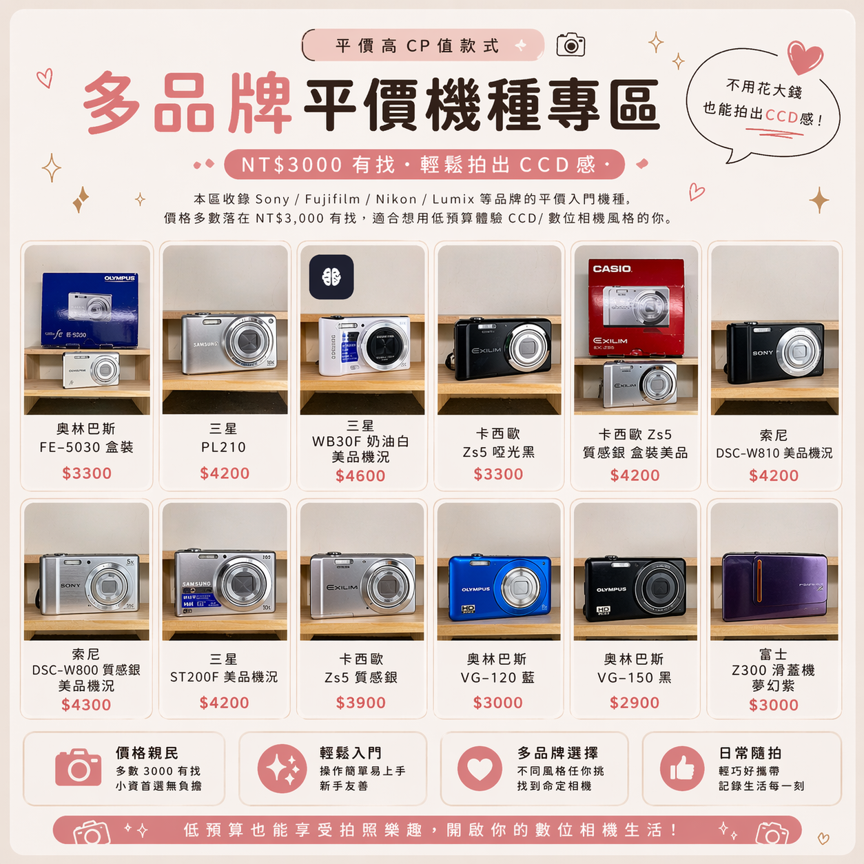 平價高cp值款式