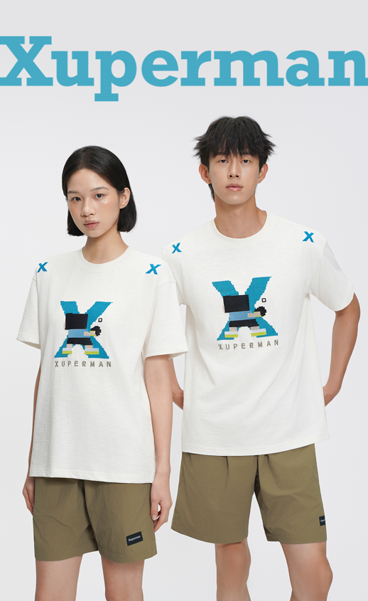 像素刺繡印花LOGO短袖