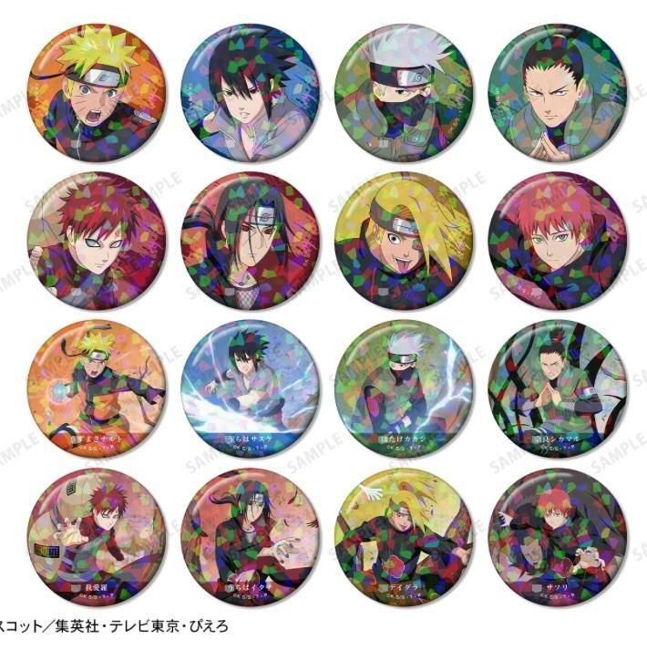 火影忍者角色玻璃閃徽