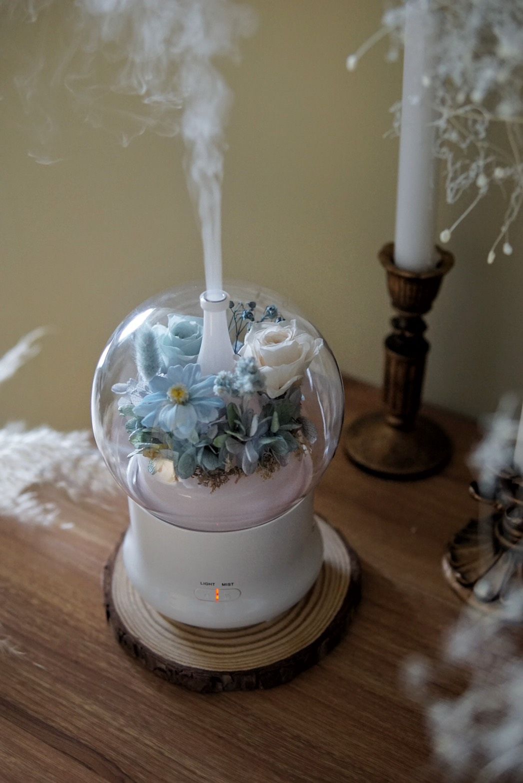 永生花香氛機 – 汐光｜贈無印良品精油