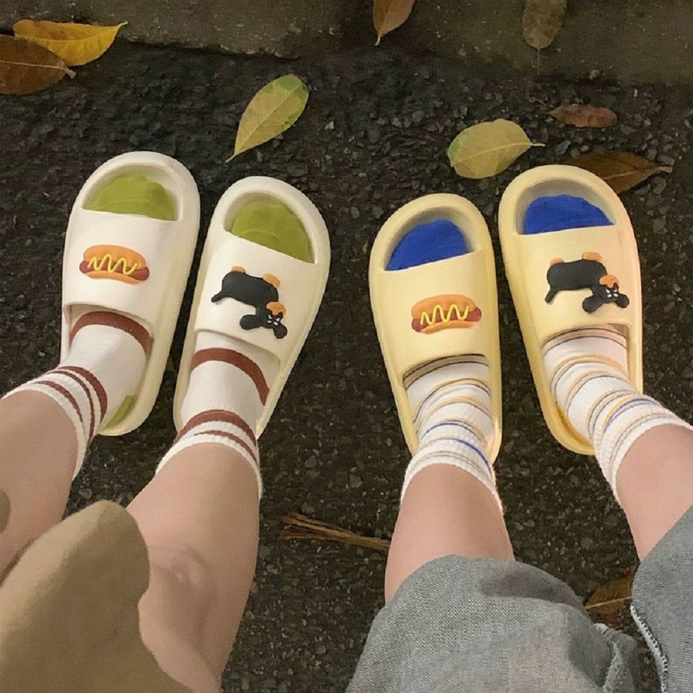 熱狗拖鞋 【厚底3cm 可愛又好穿】 EVA材質不會臭