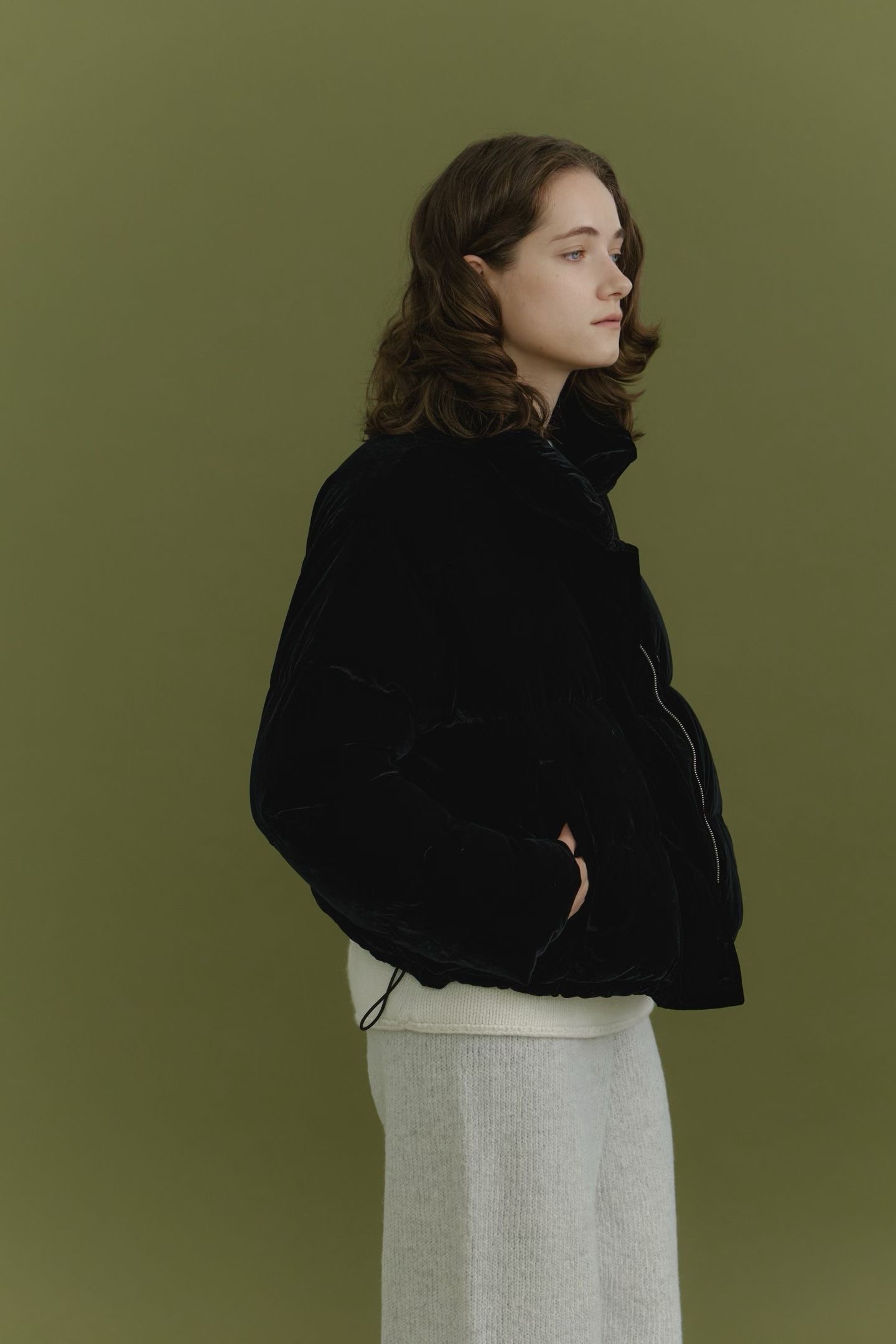 精品絲絨鴨絨外套