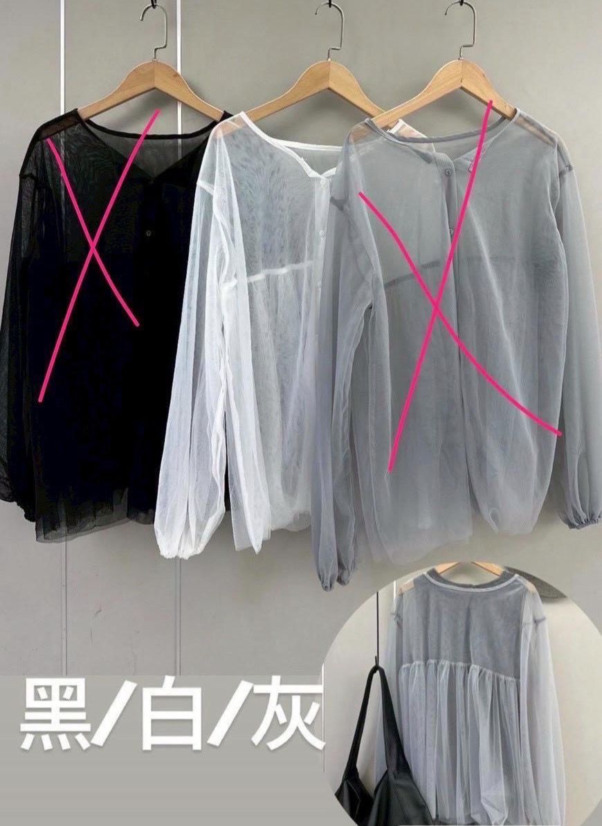 ☺現貨☺韓系家＊造型抓褶透膚上衣