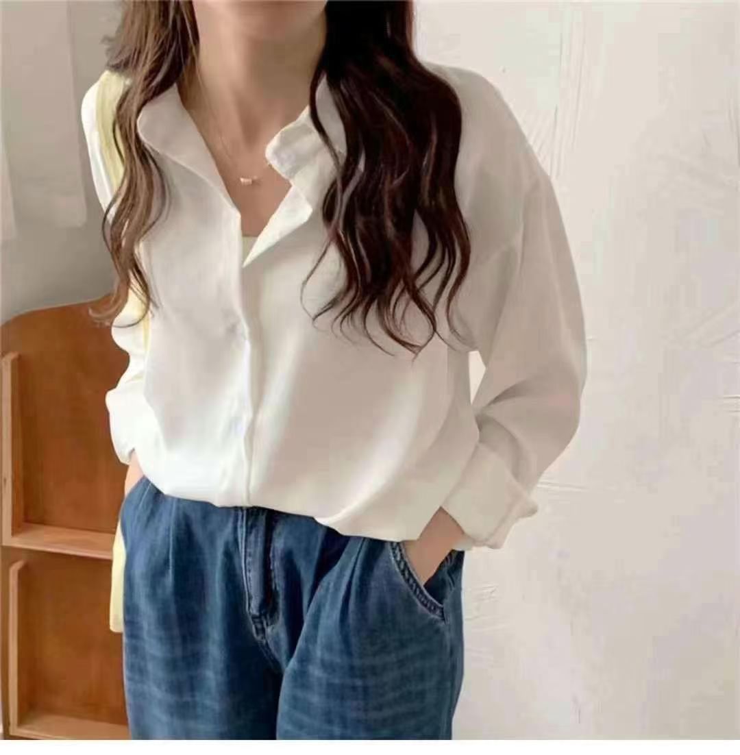 ☺防曬冷氣房必備*現貨☺原創基地x喬伊家＊基礎款滑溜百搭襯衫#507