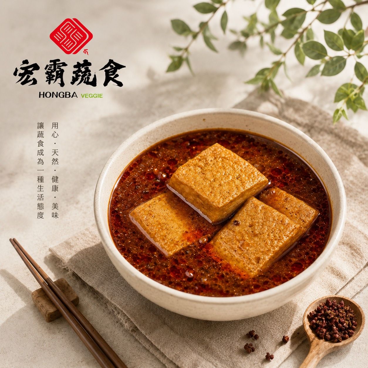 麻辣臭豆腐 1200g/包（全素）