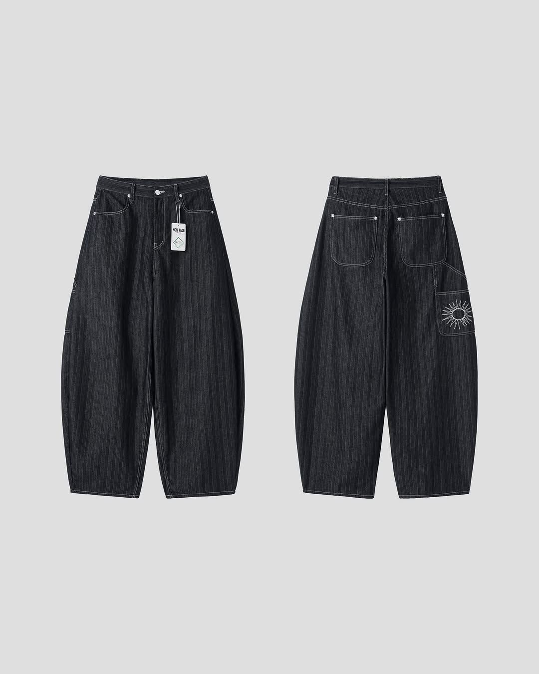 細節控的愛！直線條彎刀牛仔褲