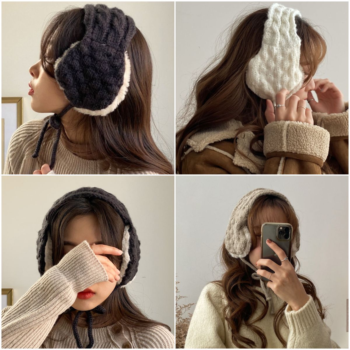 東大門連線 雙層針織感耳罩