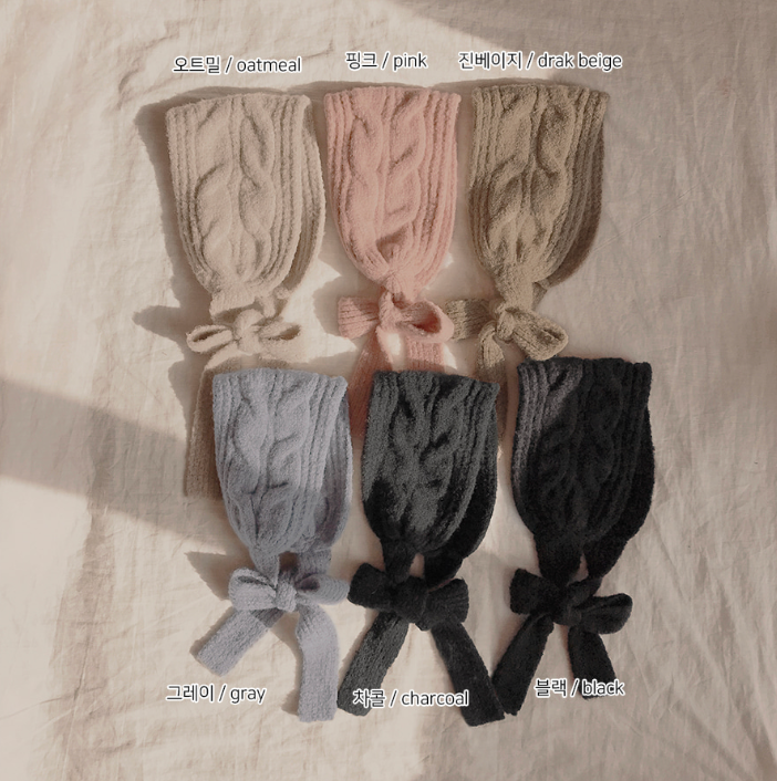 東大門連線 新款 粗麻花針織耳罩 正韓製