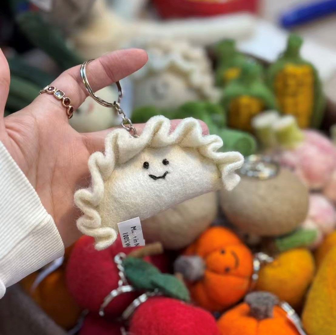 尼泊爾羊毛氈鑰匙圈