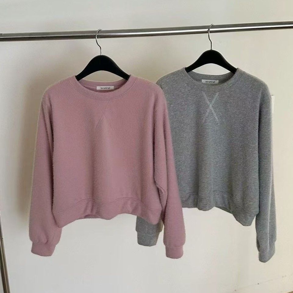 正韓 簡約素色長袖T恤